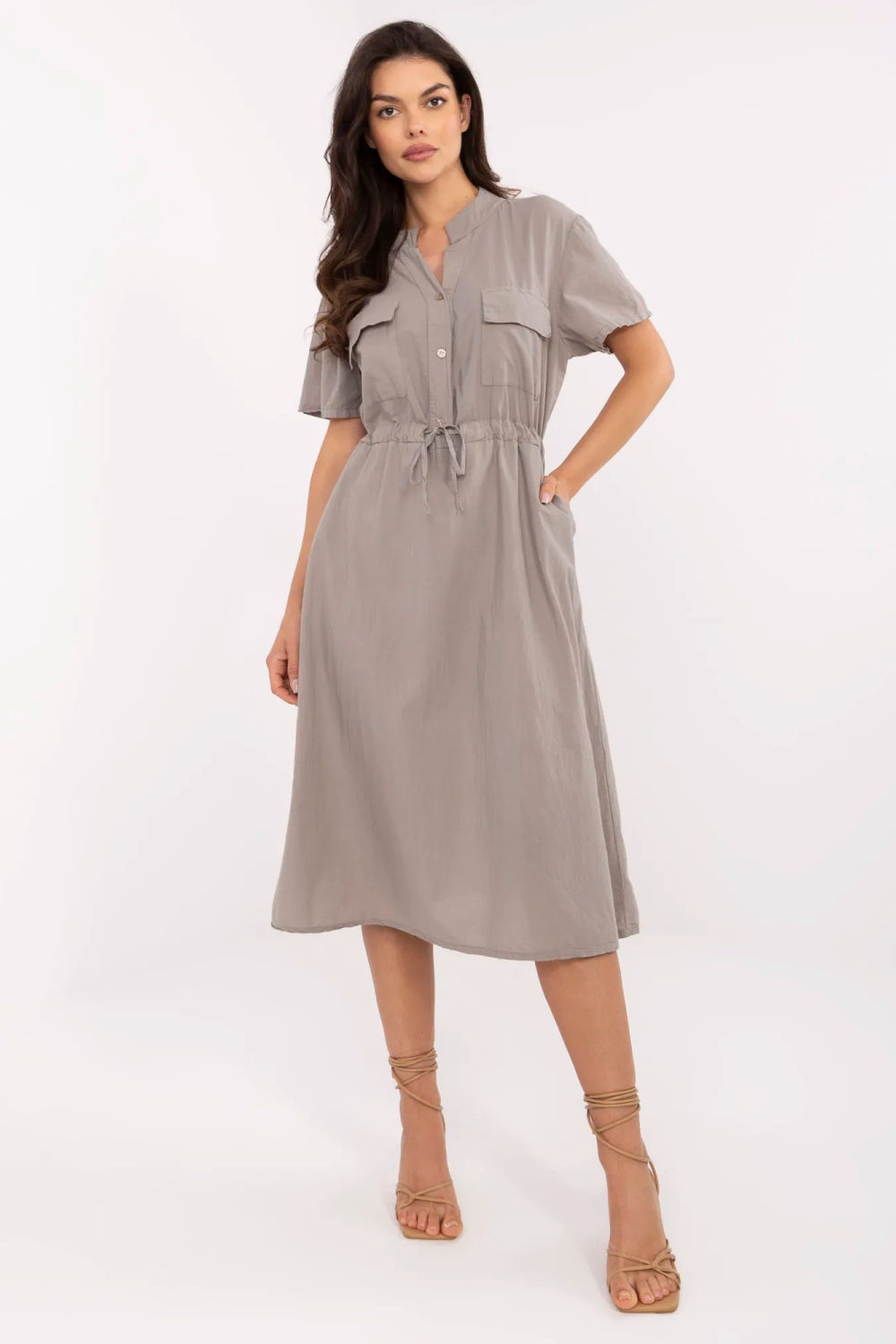 Image of Robe de jour beige