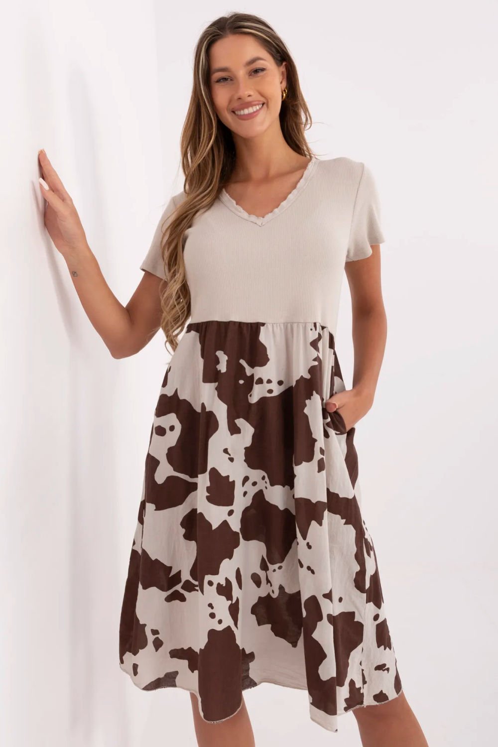 Image of Robe de jour beige