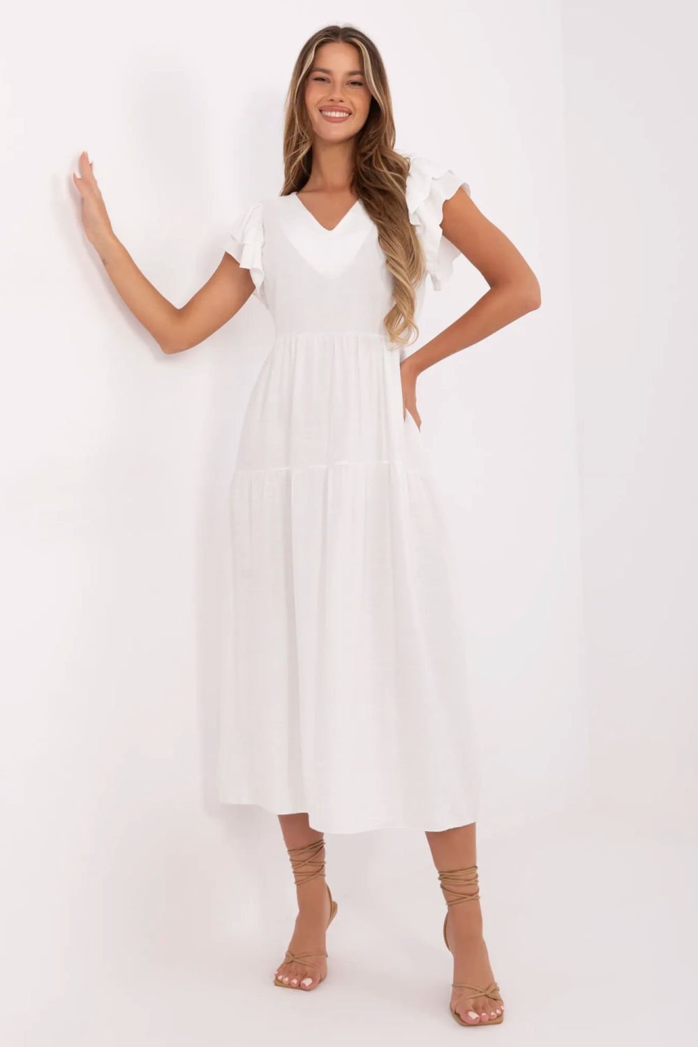 Image of Robe de jour beige
