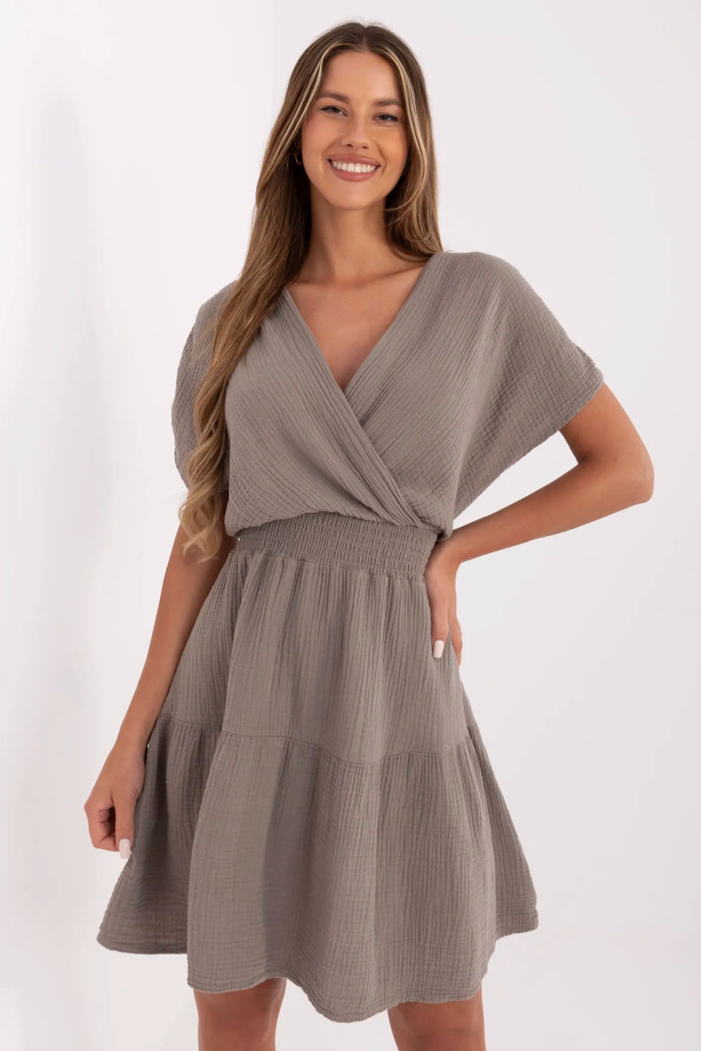 Image of Robe de jour beige