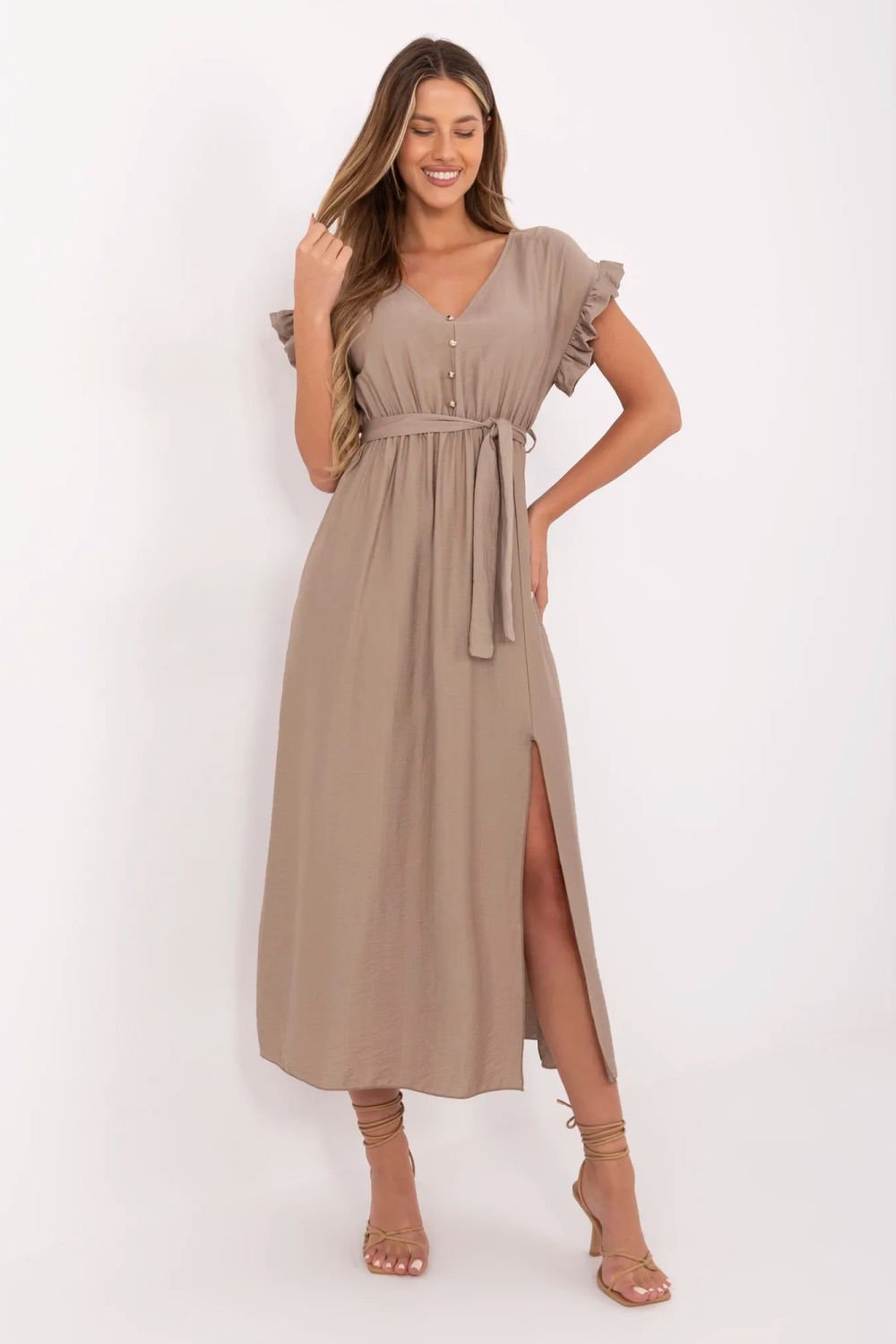 Image of Robe de jour beige