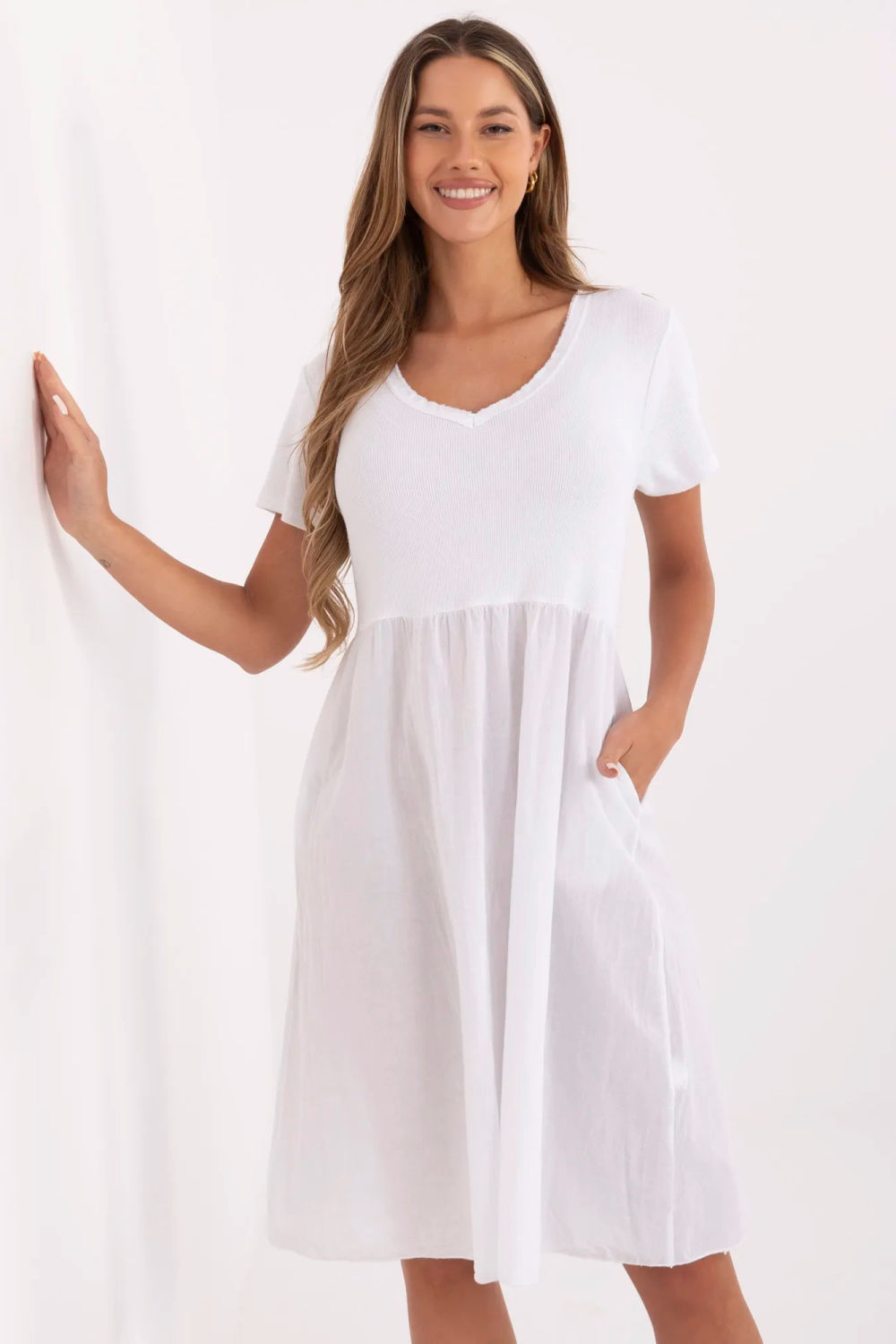 Image of Robe de jour blanche
