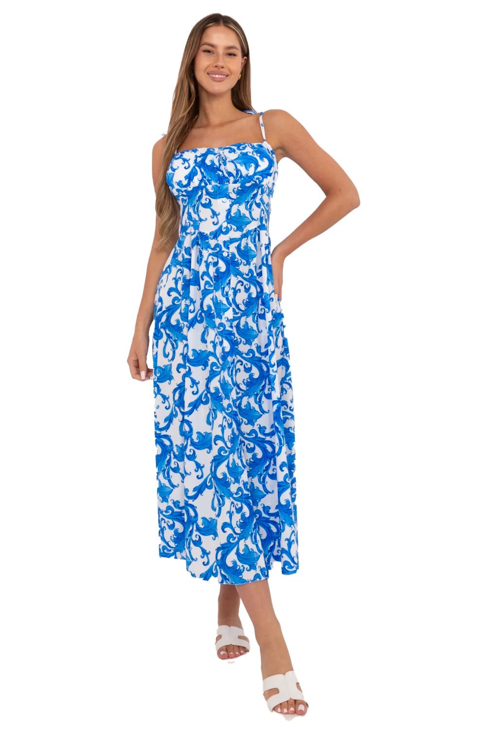 Image of Robe de jour bleue