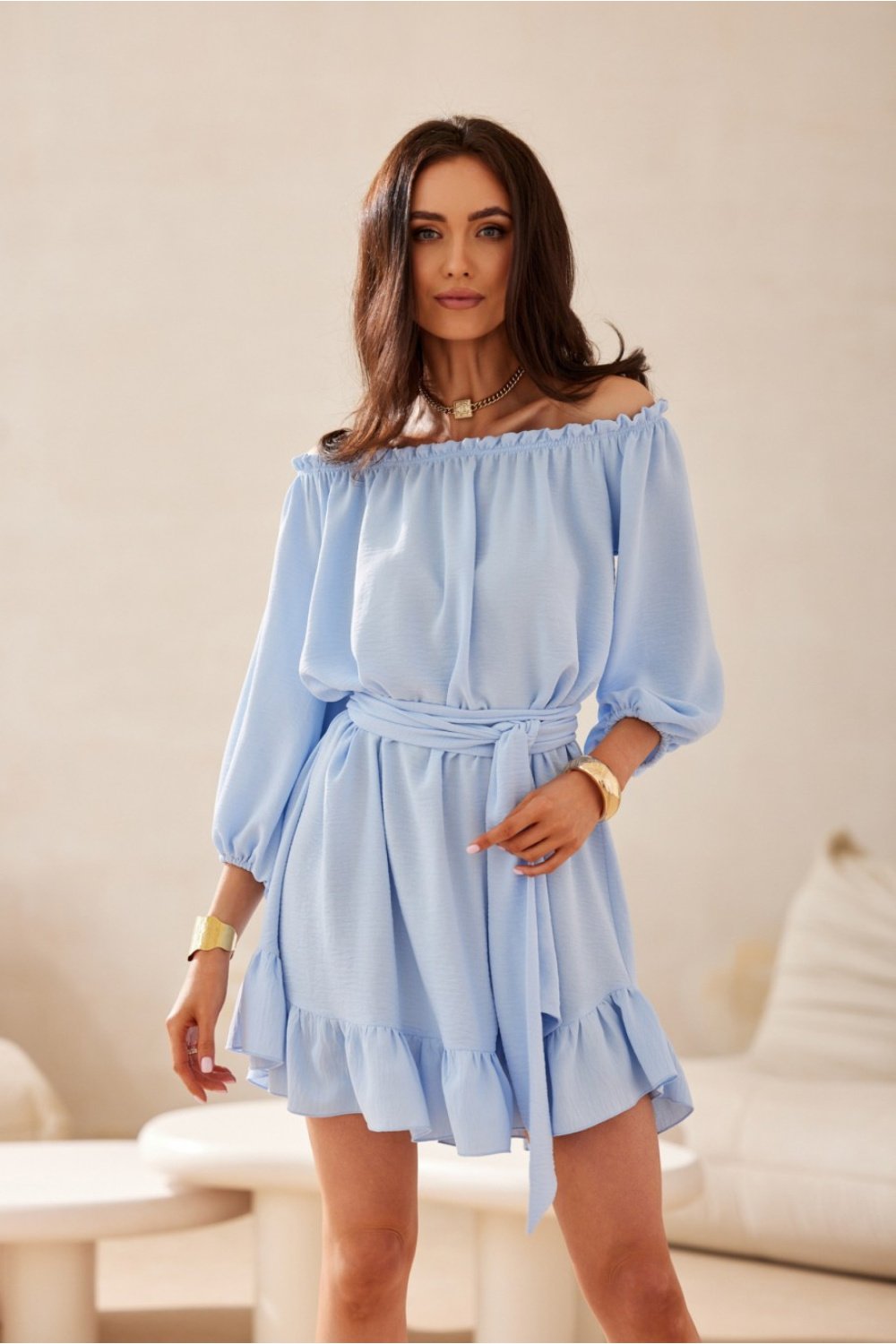Image of Robe de jour bleue