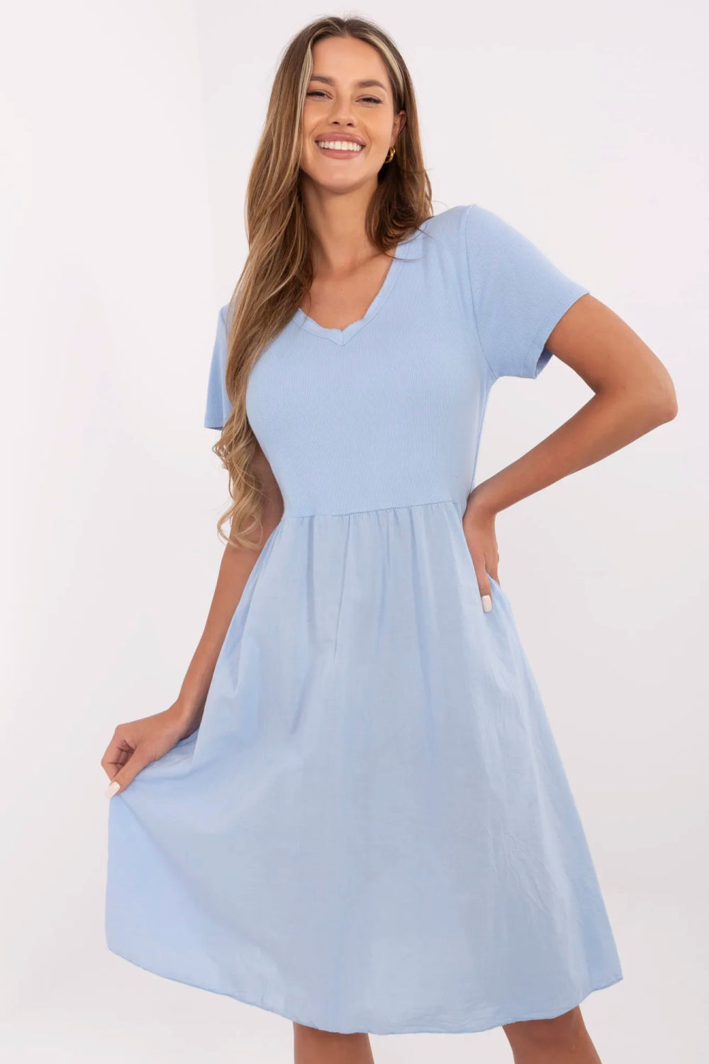 Image of Robe de jour bleue
