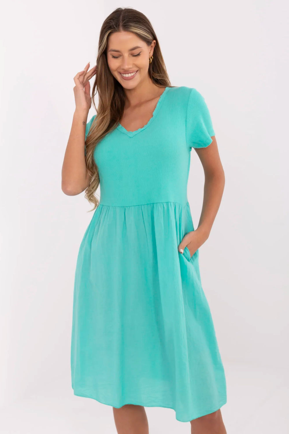 Image of Robe de jour bleue