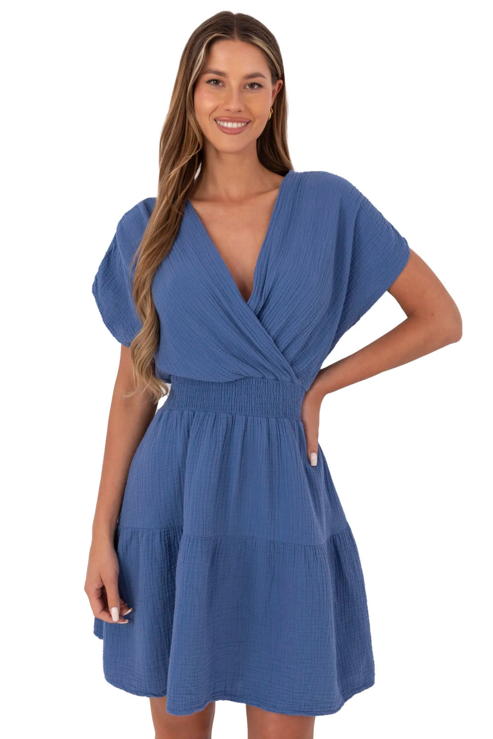 Image of Robe de jour bleue
