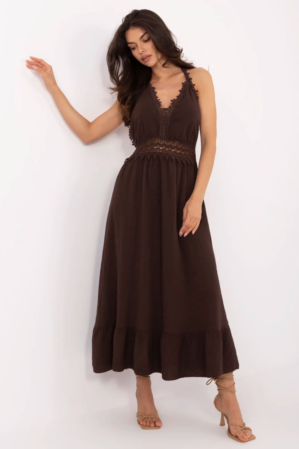 Image of Robe de jour brune