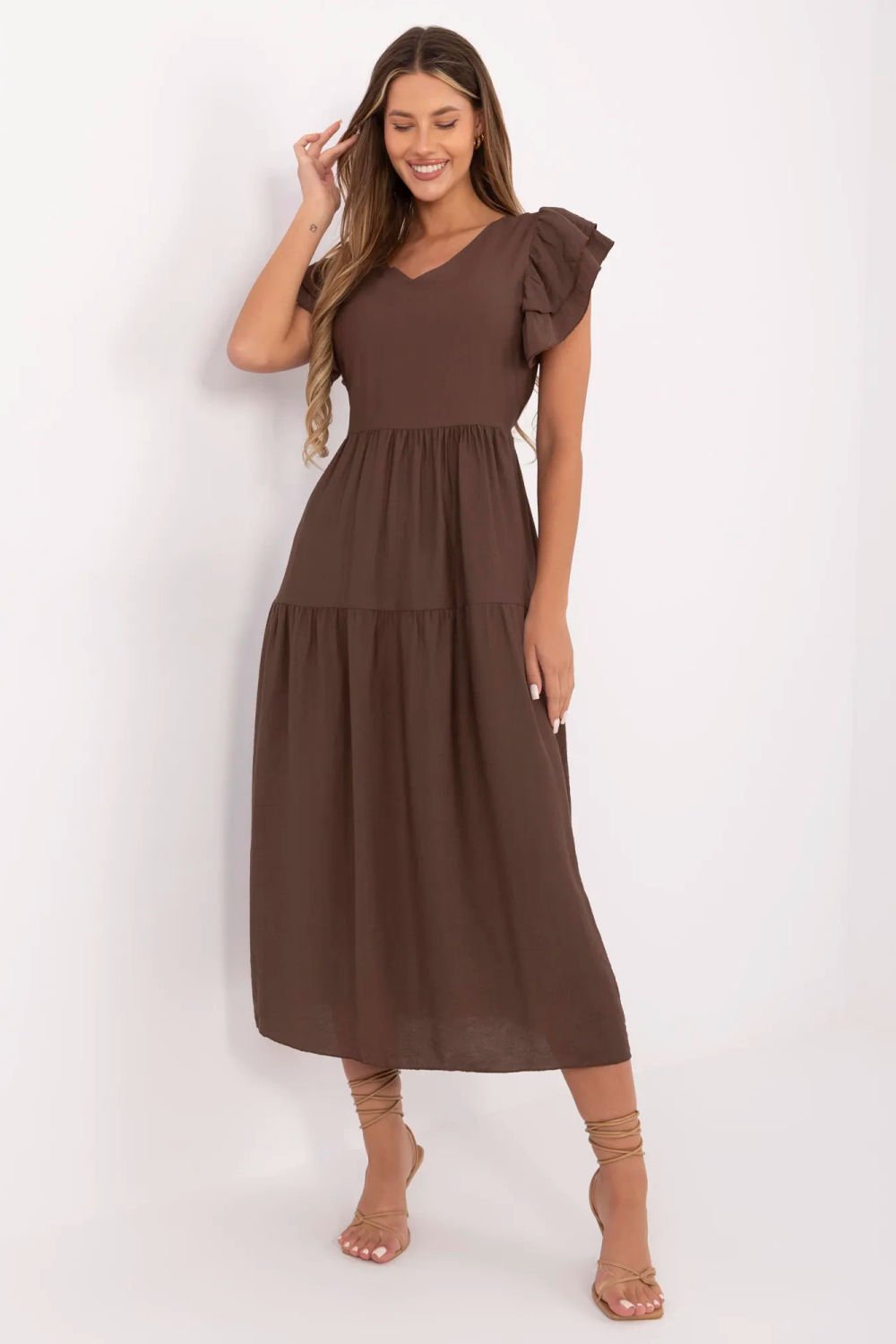 Image of Robe de jour brune
