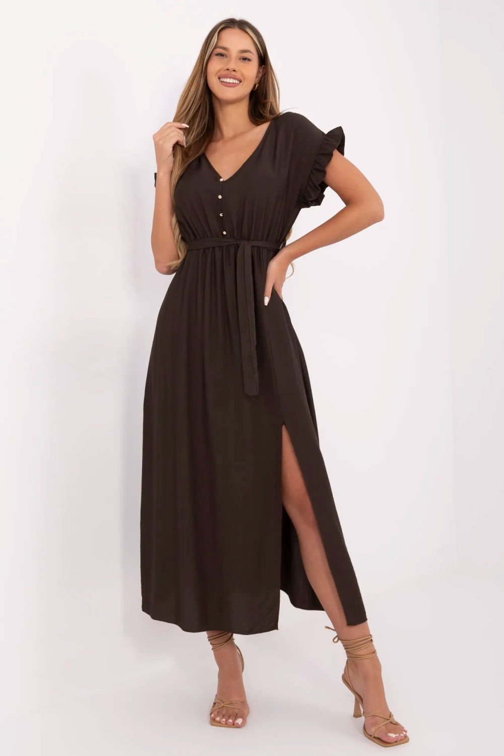 Image of Robe de jour brune