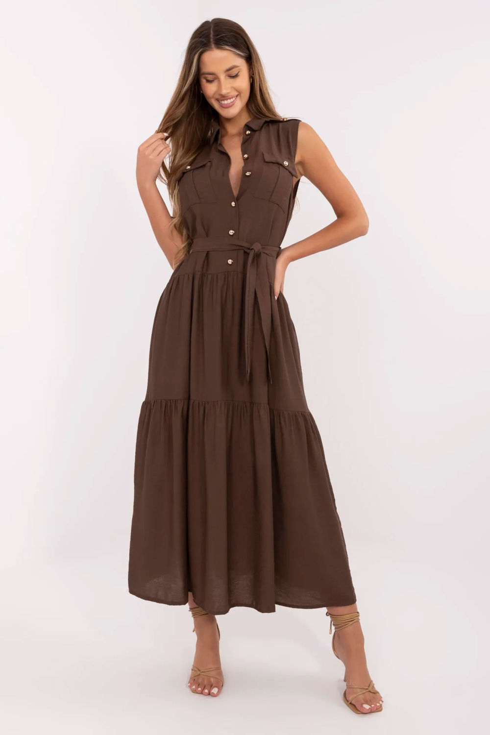Image of Robe de jour brune