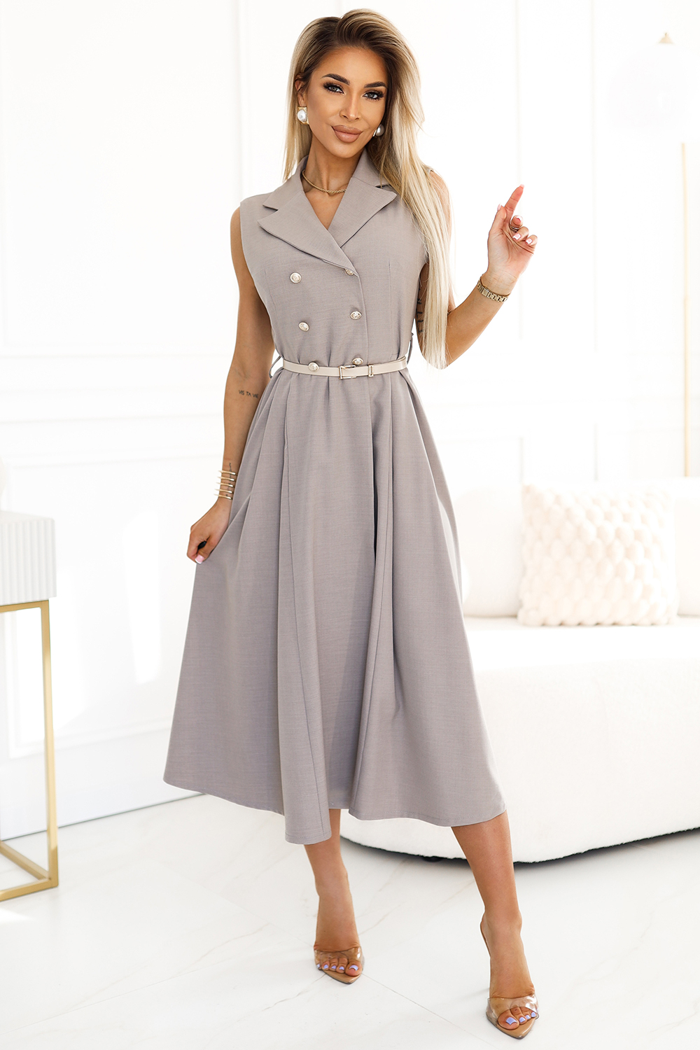 Image of Robe de jour grise