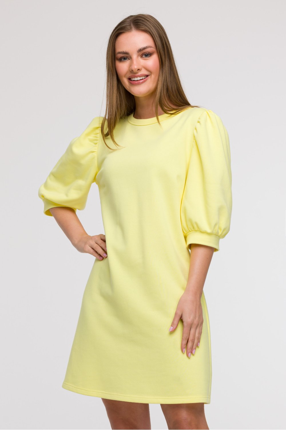 Image of Robe de jour jaune
