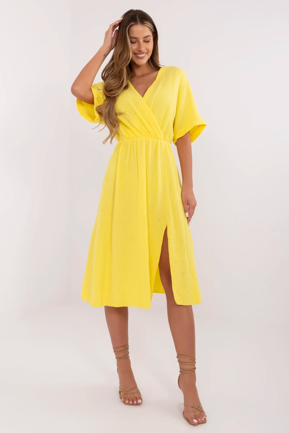 Image of Robe de jour jaune