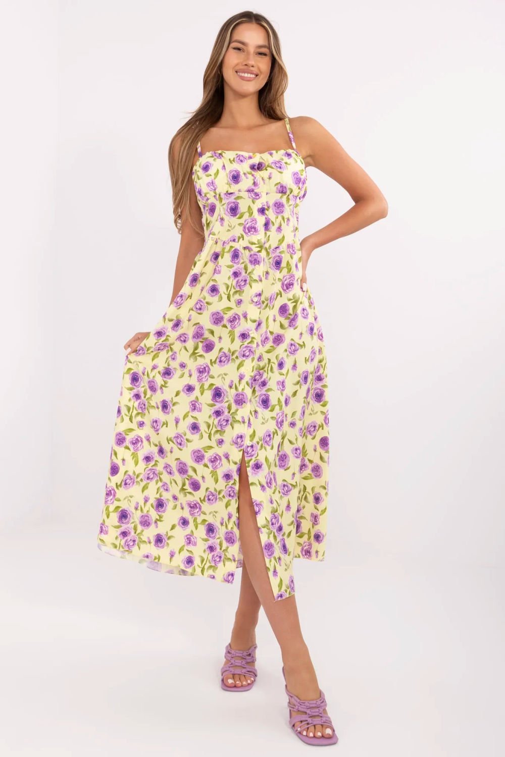 Image of Robe de jour jaune