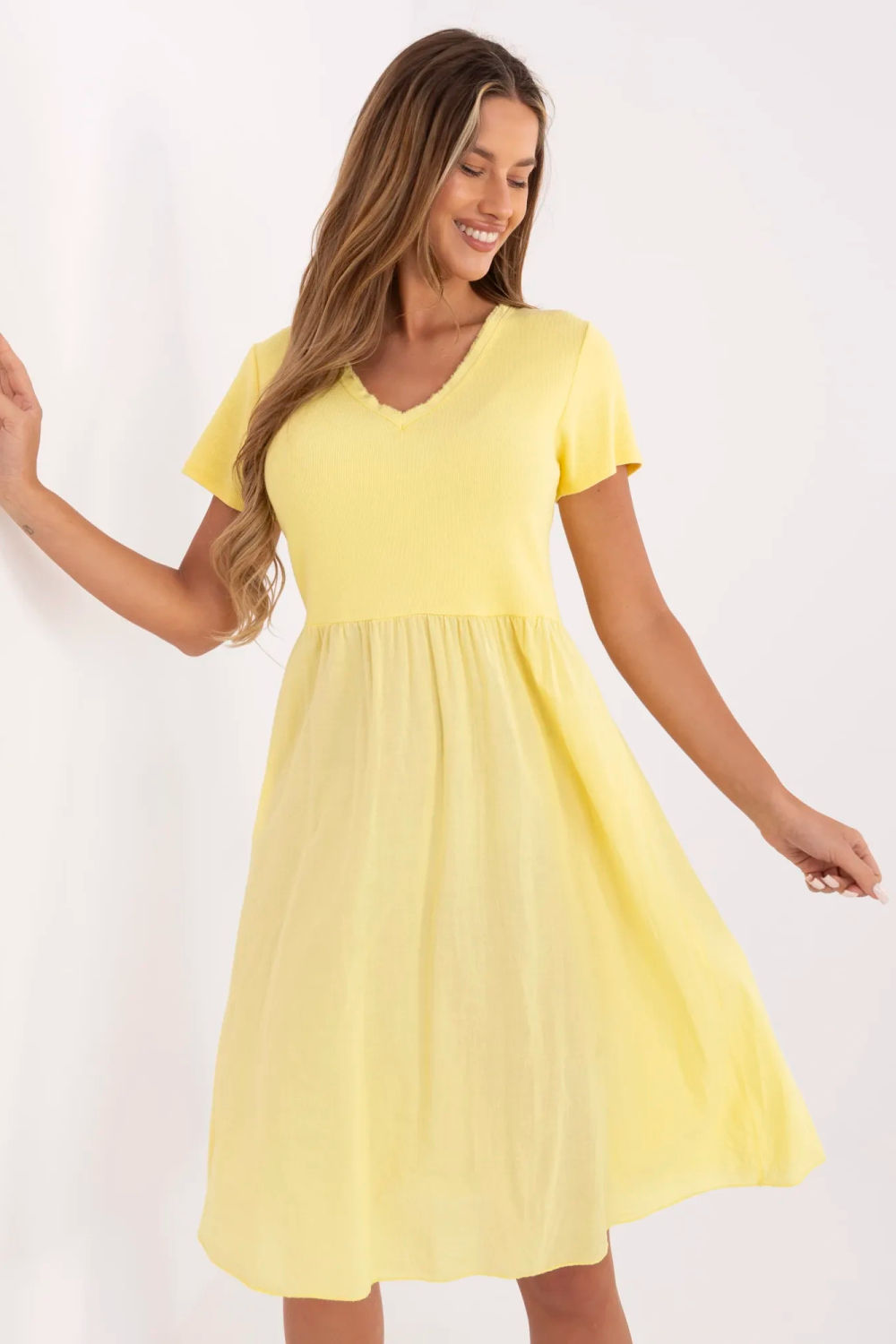 Image of Robe de jour jaune