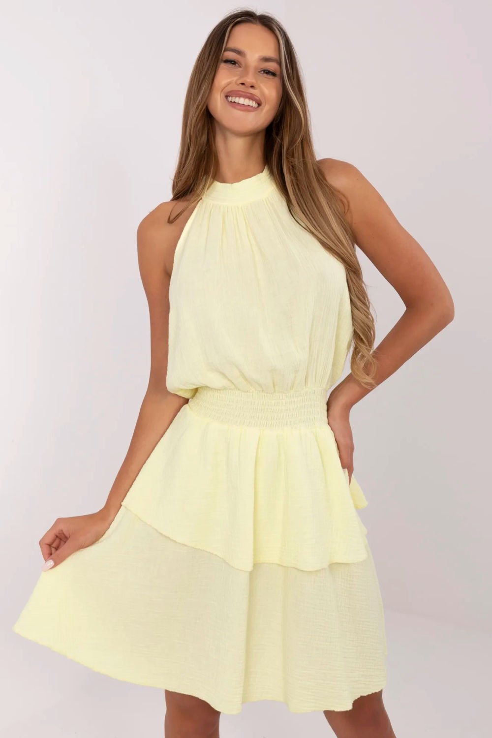 Image of Robe de jour jaune