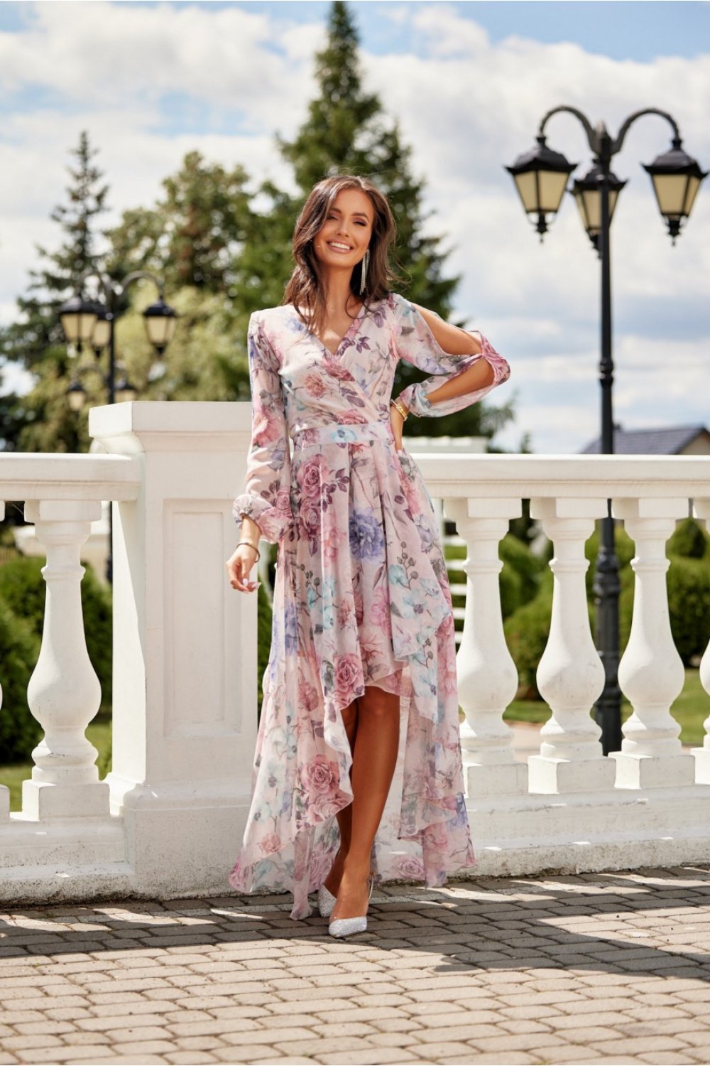 Image of Robe de jour multicolore