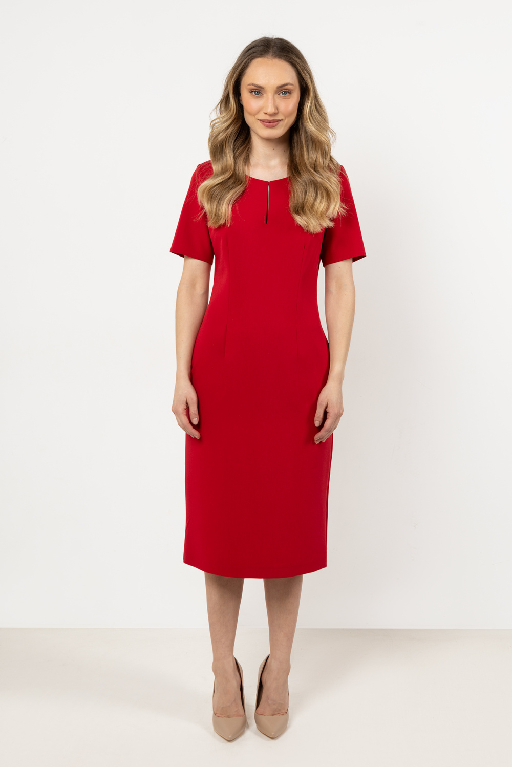 Image of Robe de jour rouge