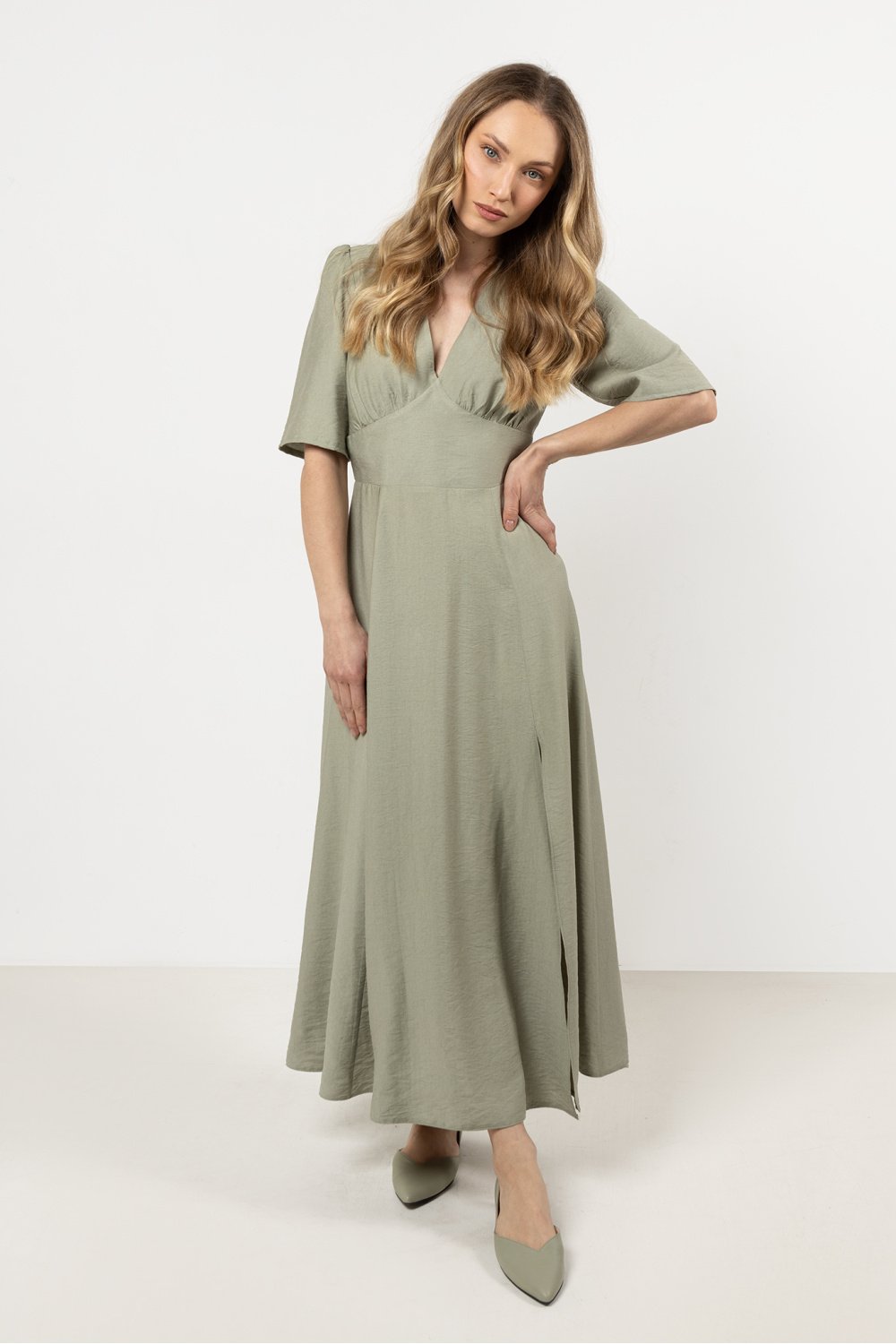 Image of Robe de jour verte