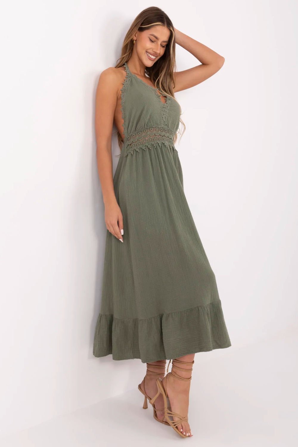 Image of Robe de jour verte