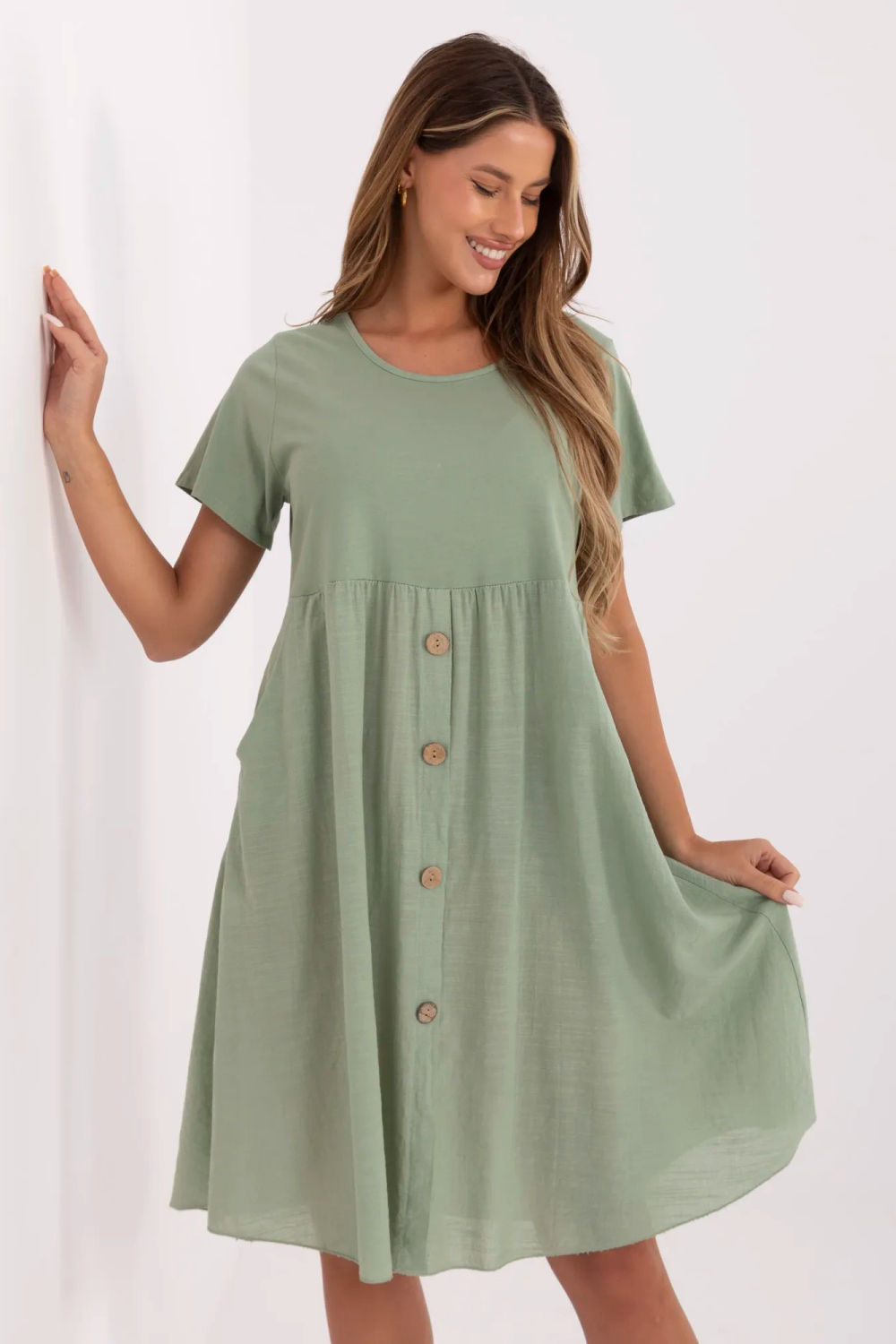 Image of Robe de jour verte