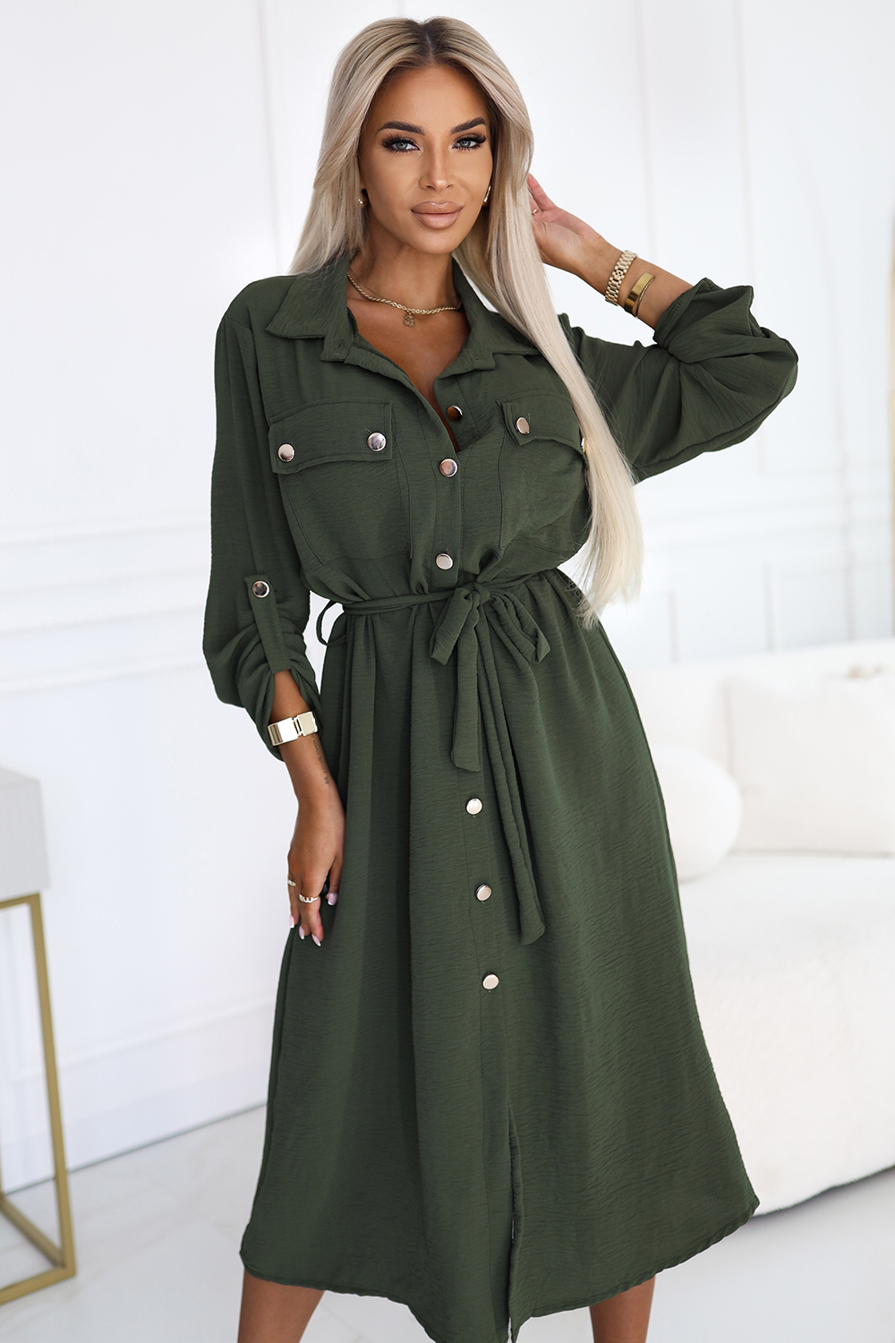 Image of Robe de jour verte