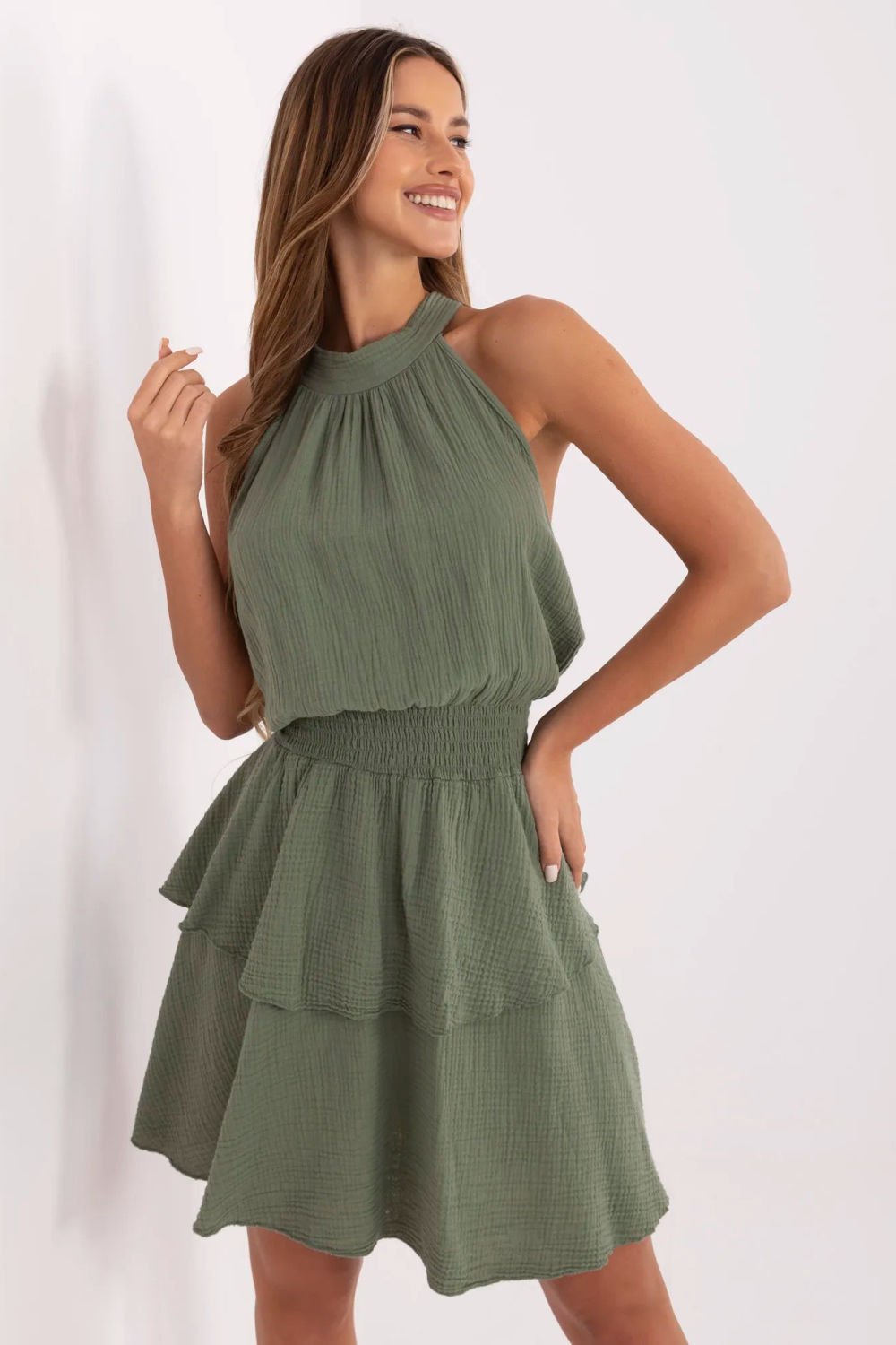 Image of Robe de jour verte