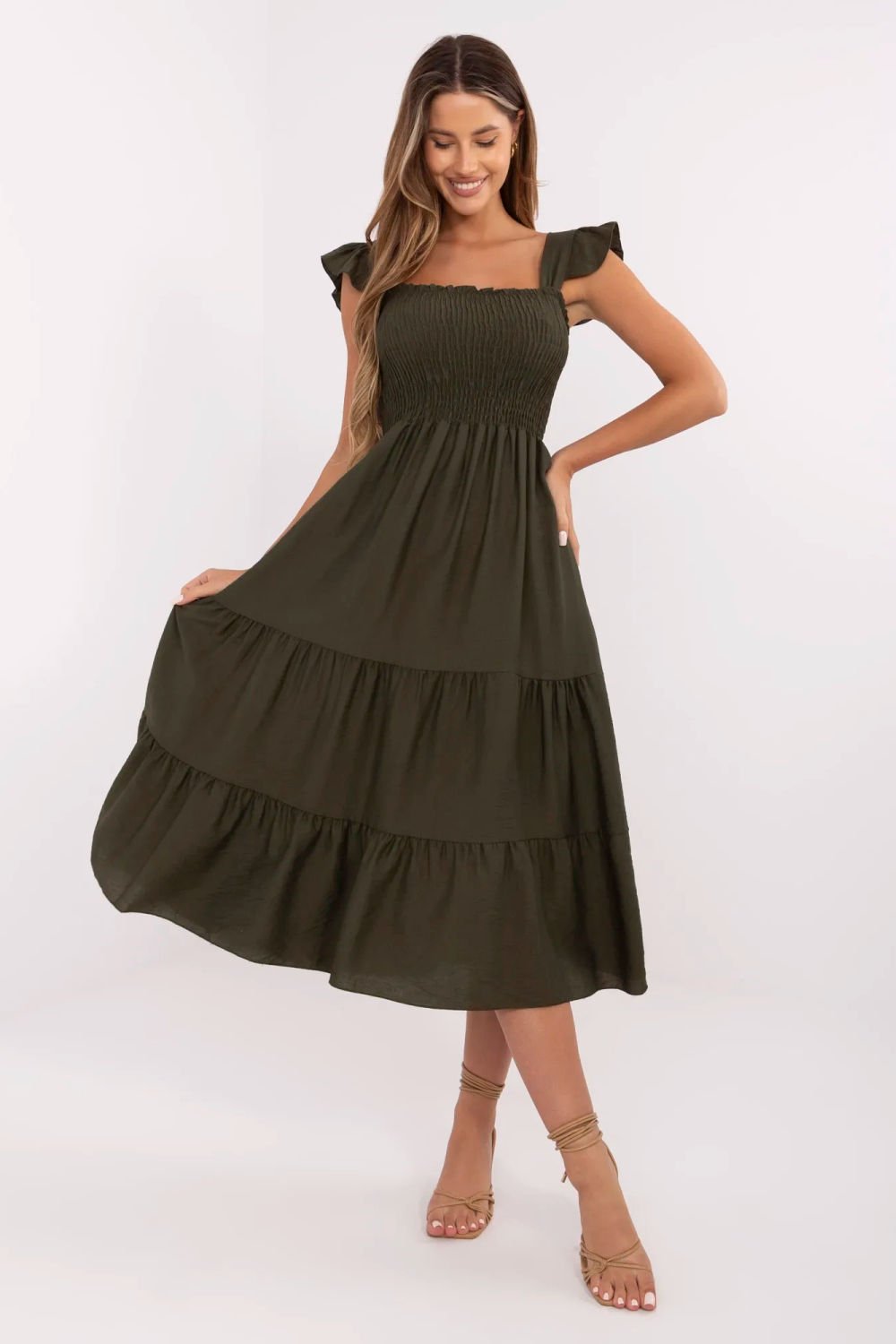 Image of Robe de jour verte