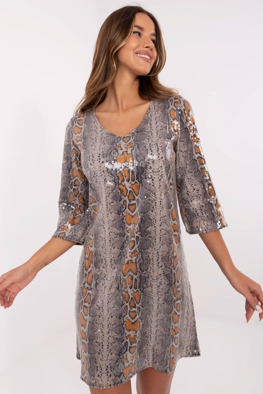 Image of Robe de soirée beige