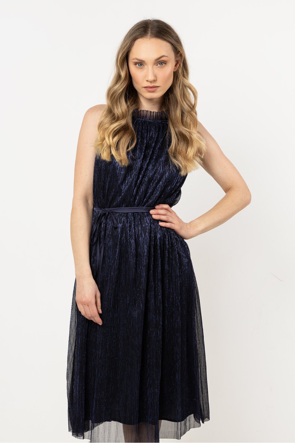 Image of Robe de soirée bleue marine
