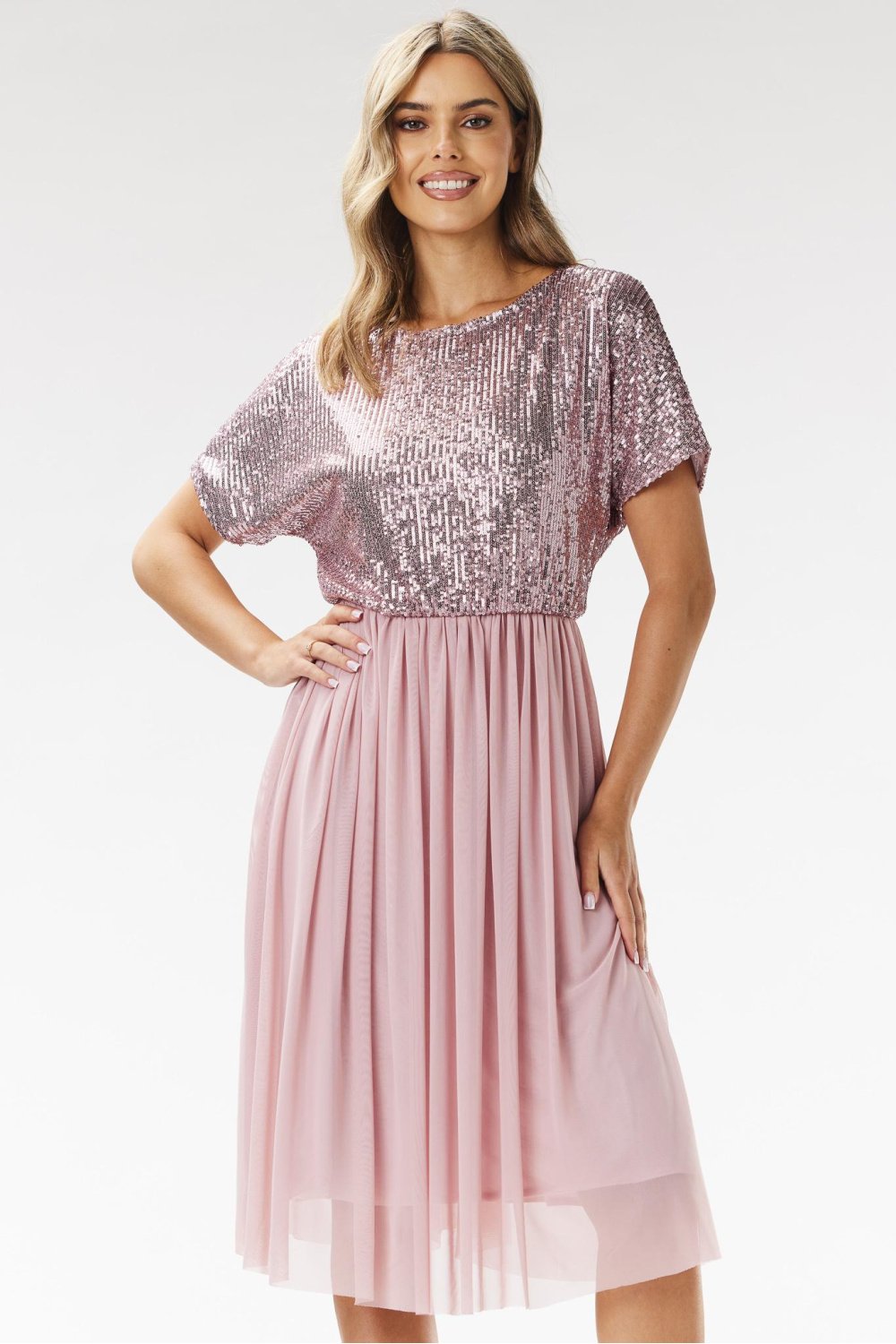 Image of Robe de soirée rosé