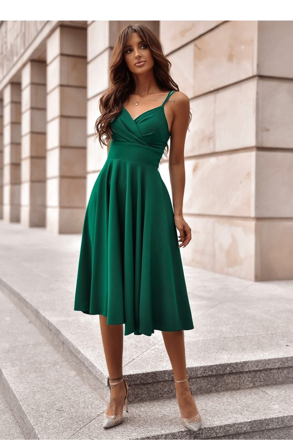 Image of Robe de soirée verte