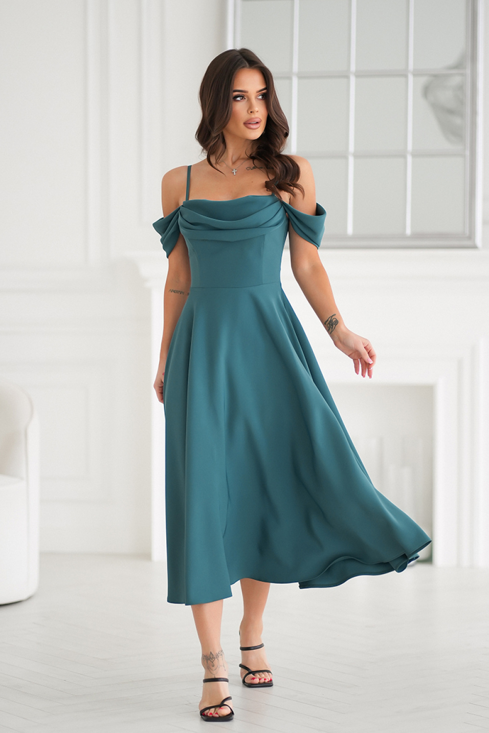 Image of Robe de soirée verte