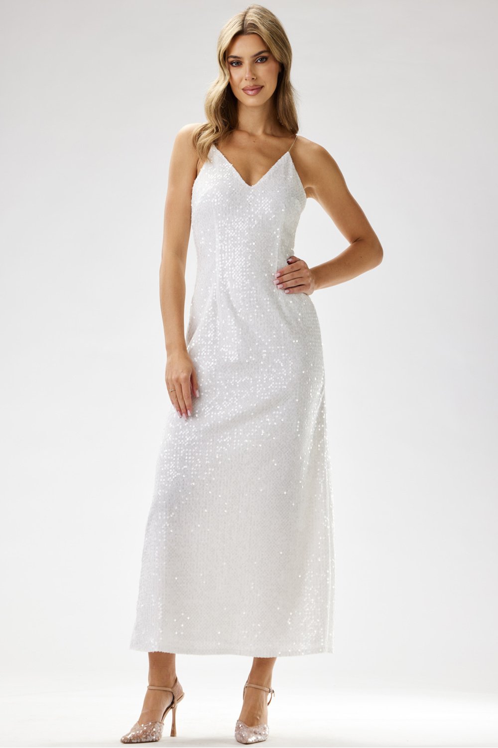 Image of Robe longue blanche