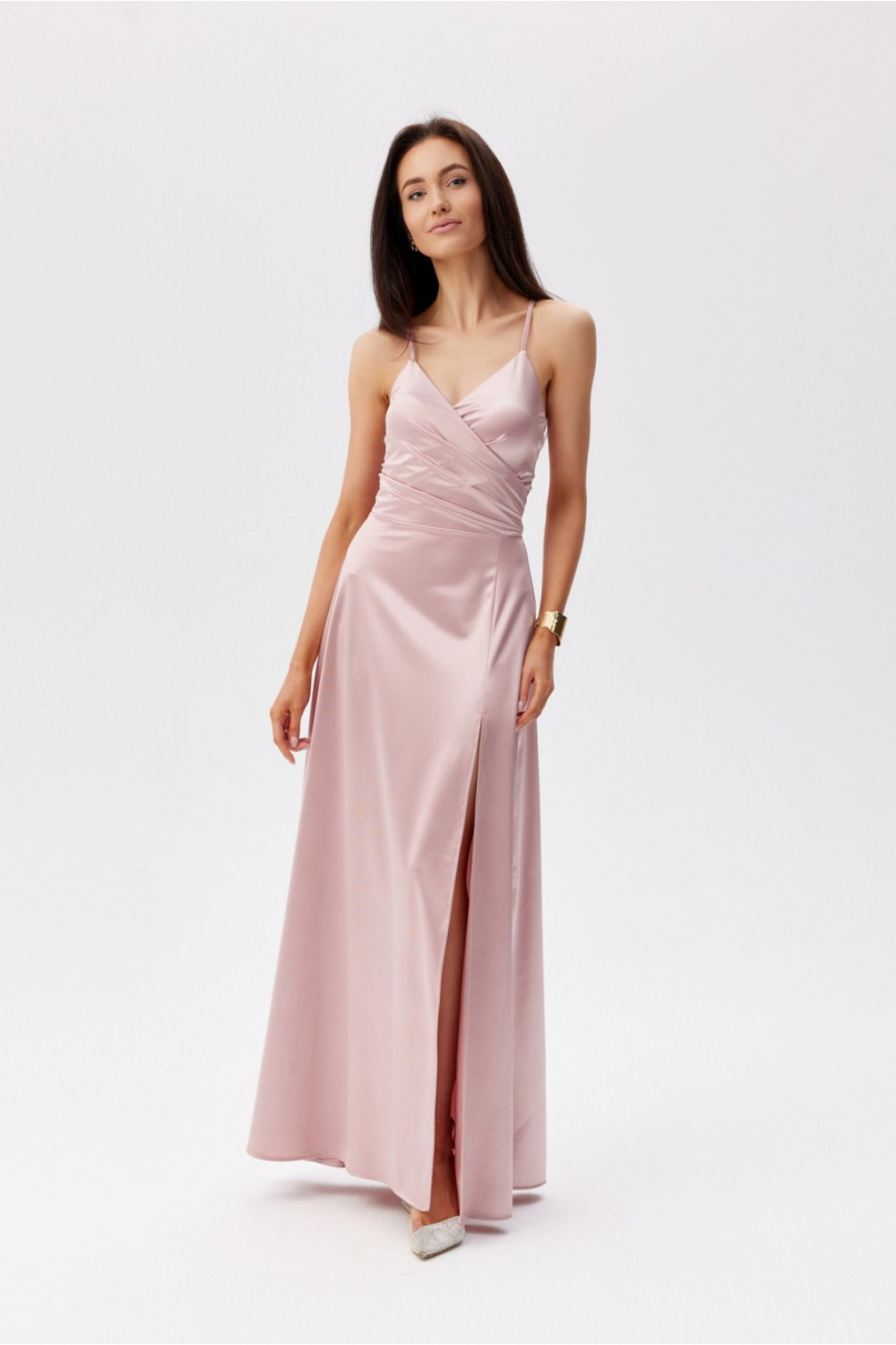 Image of Robe longue rosé
