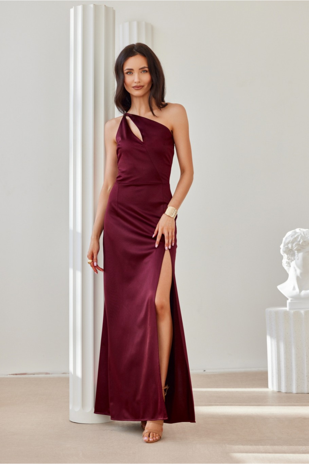 Image of Robe longue rouge
