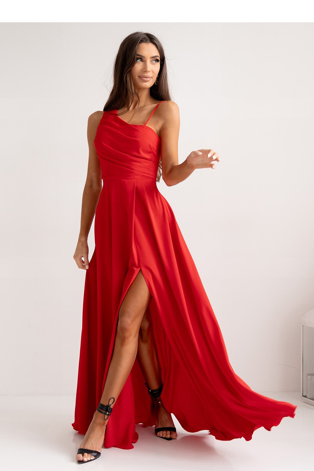 Image of Robe longue rouge