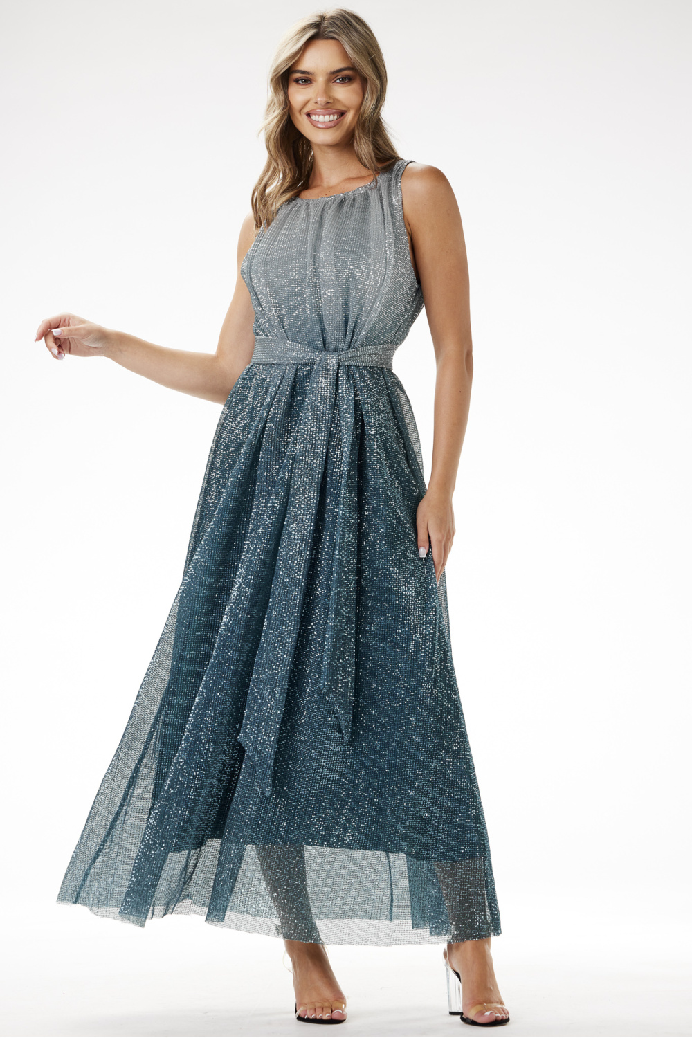 Image of Robe longue verte