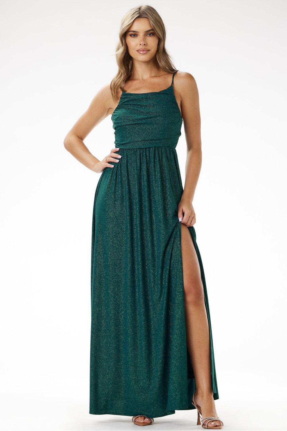 Image of Robe longue verte