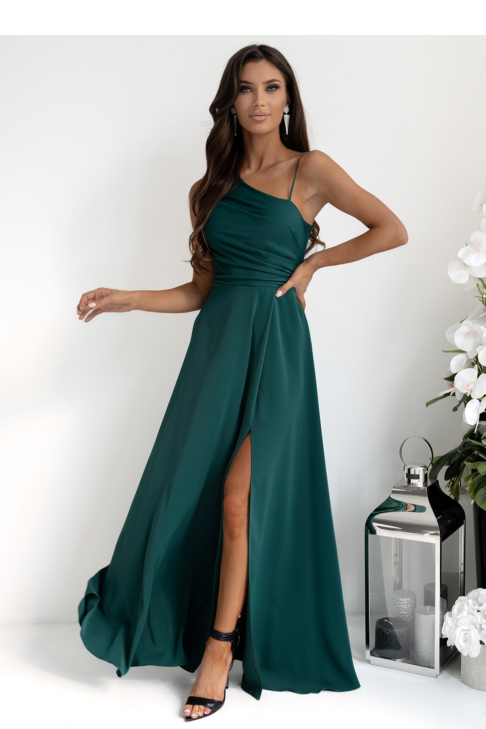 Image of Robe longue verte