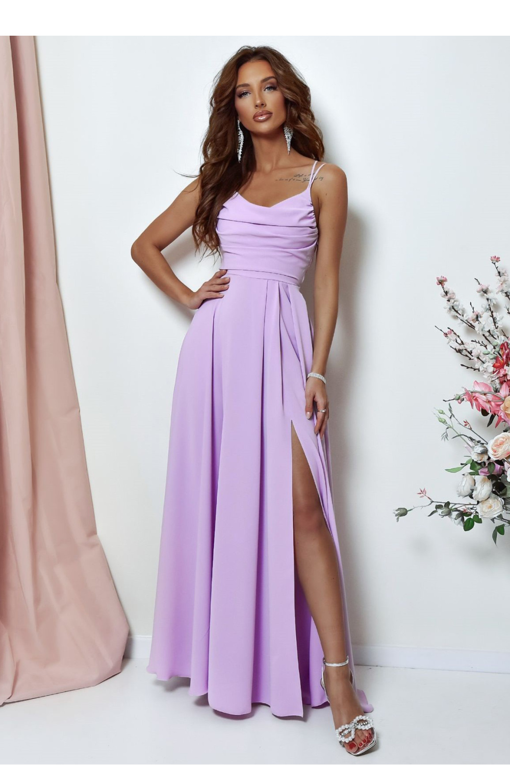 Image of Robe longue violette