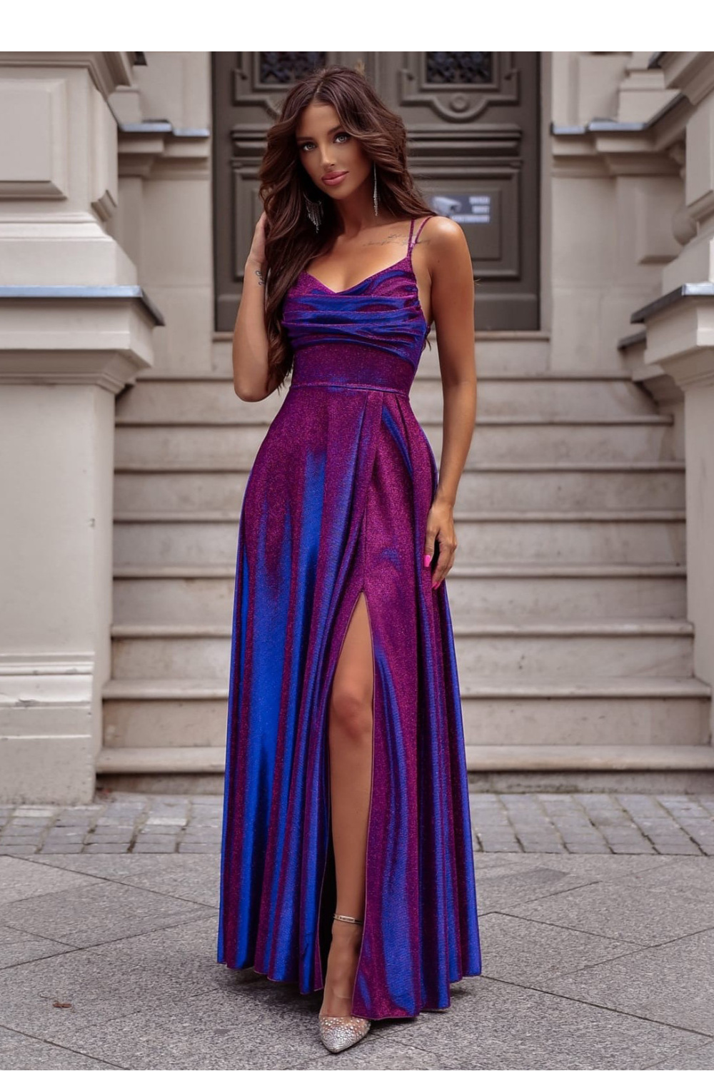 Image of Robe longue violette
