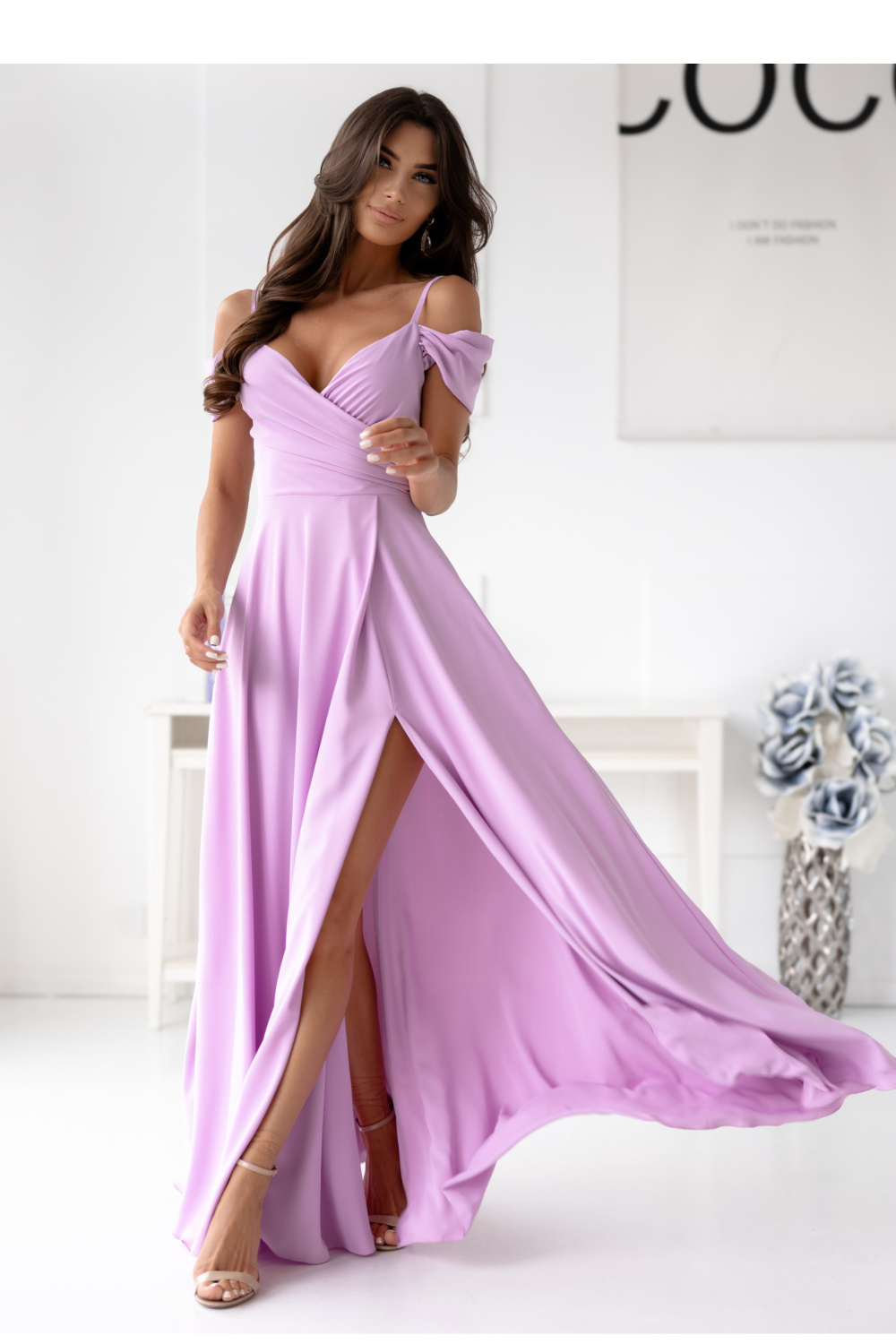 Image of Robe longue violette