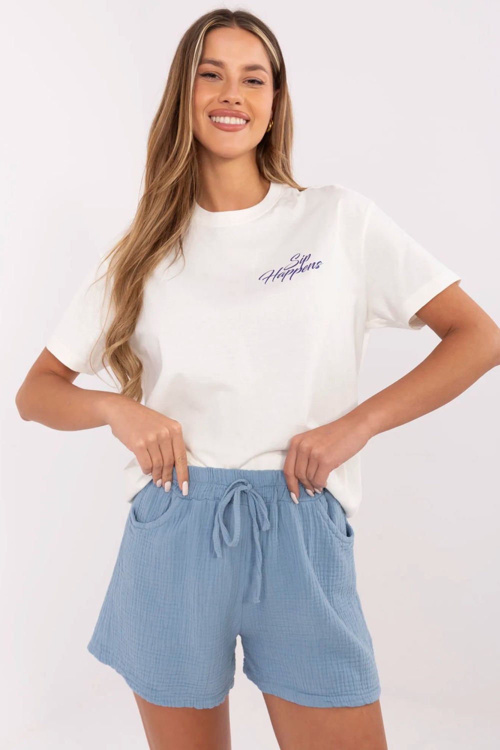Image of Short bleu