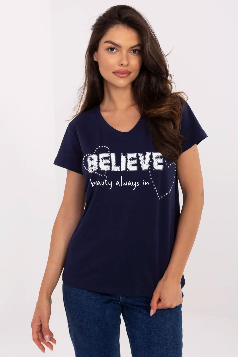 Image of T-shirt bleu marine