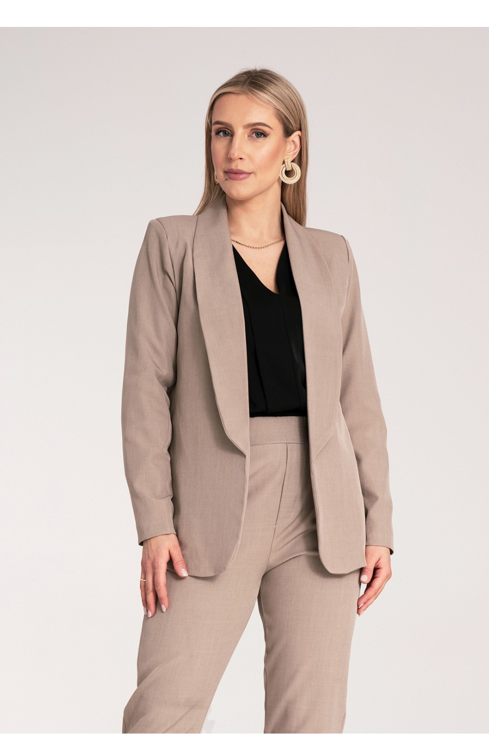 Image of Blazer femme beige