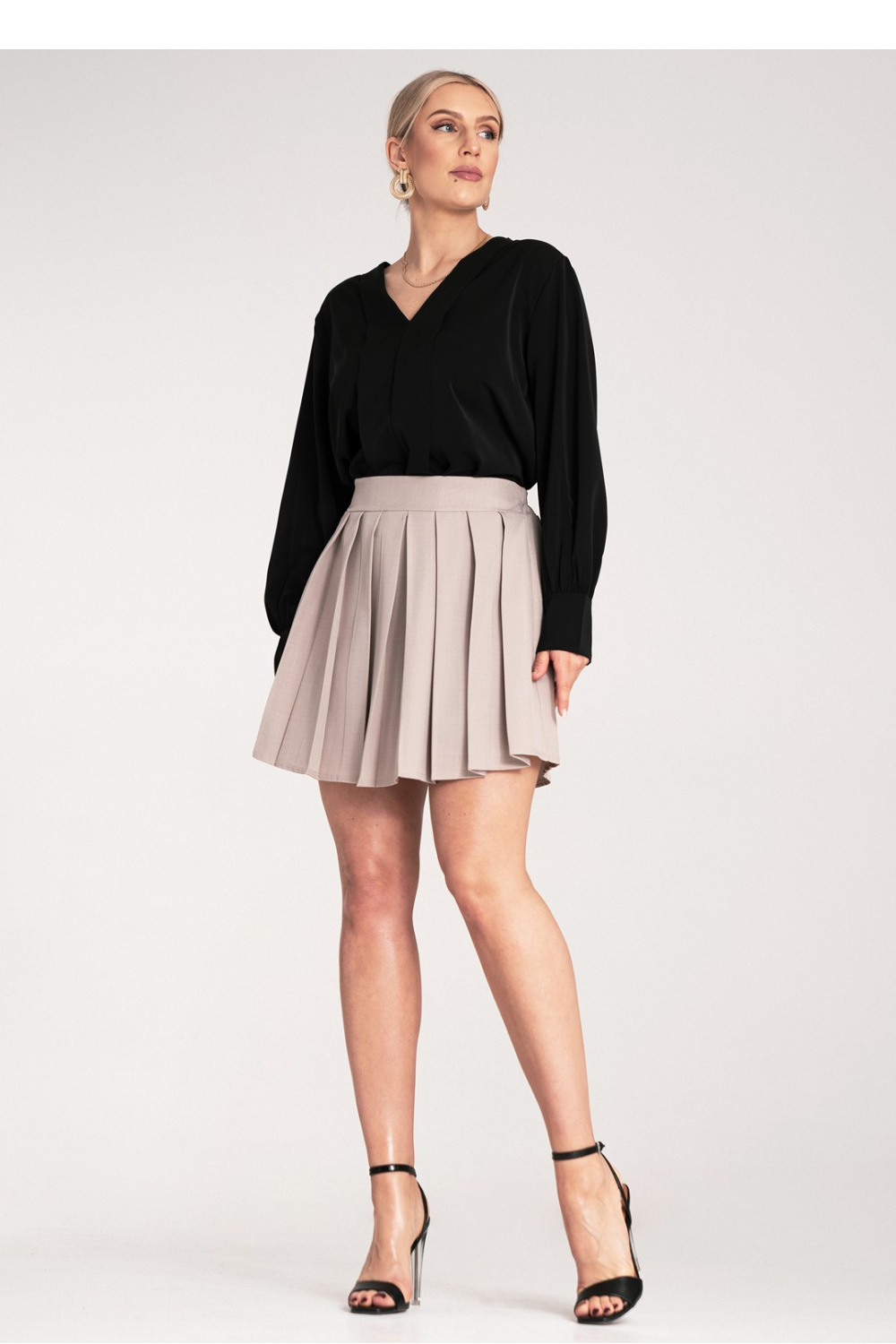 Image of Jupe courte beige