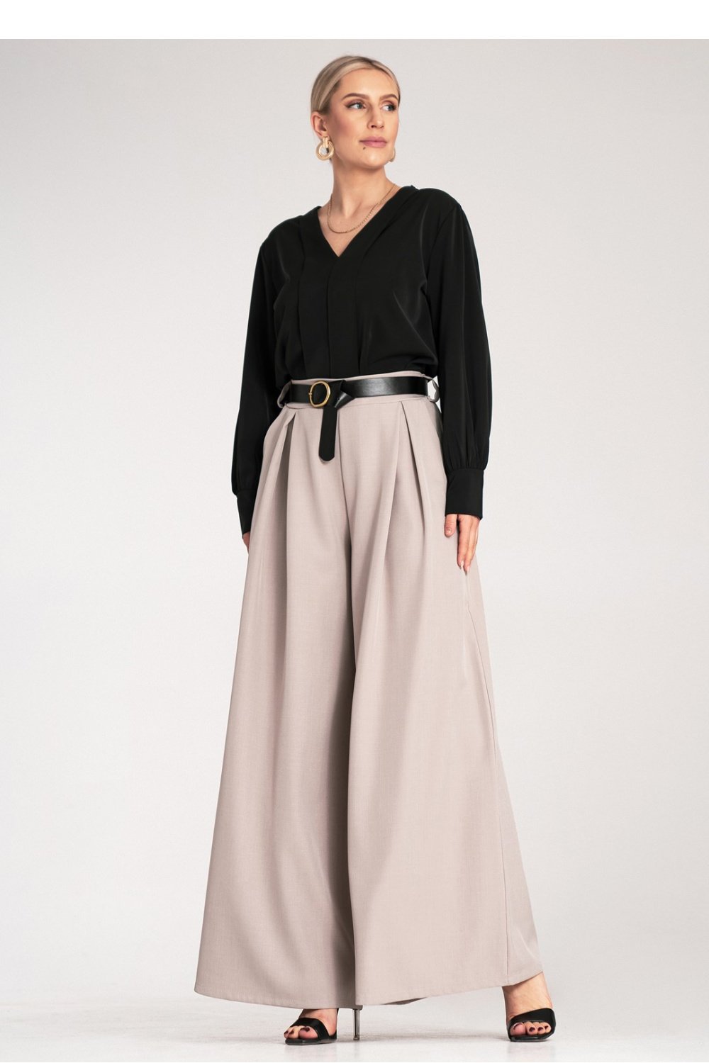 Image of Pantalon femme beige