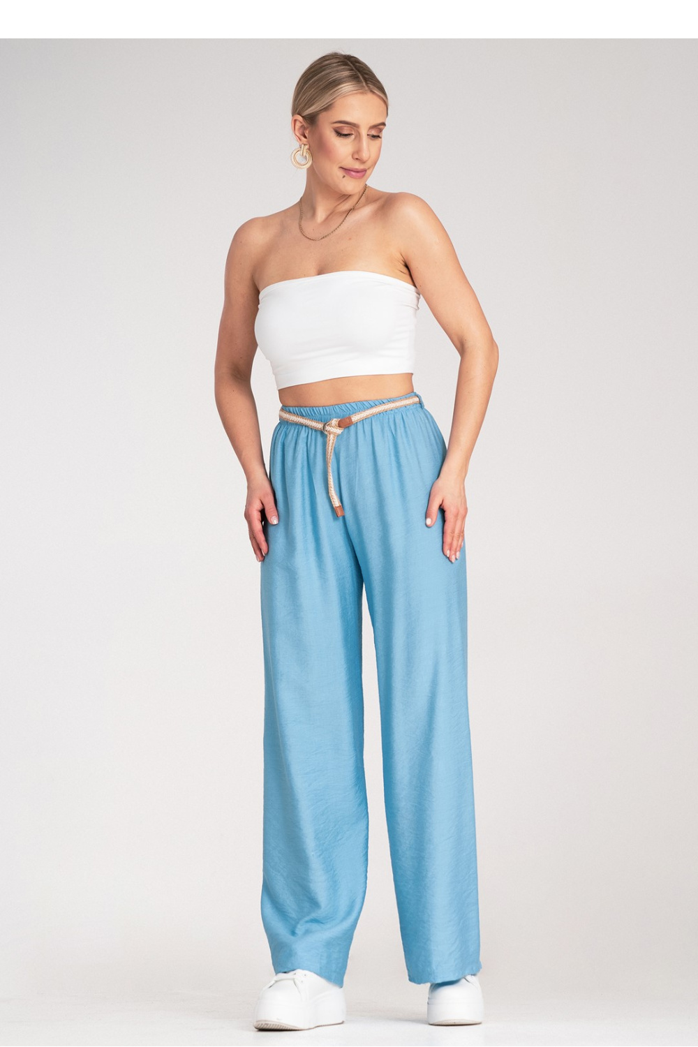 Image of Pantalon femme bleu